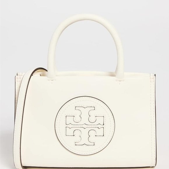 NWT Tory Burch Women's Ella Bio Mini Tote (White) - Picture 3 of 10